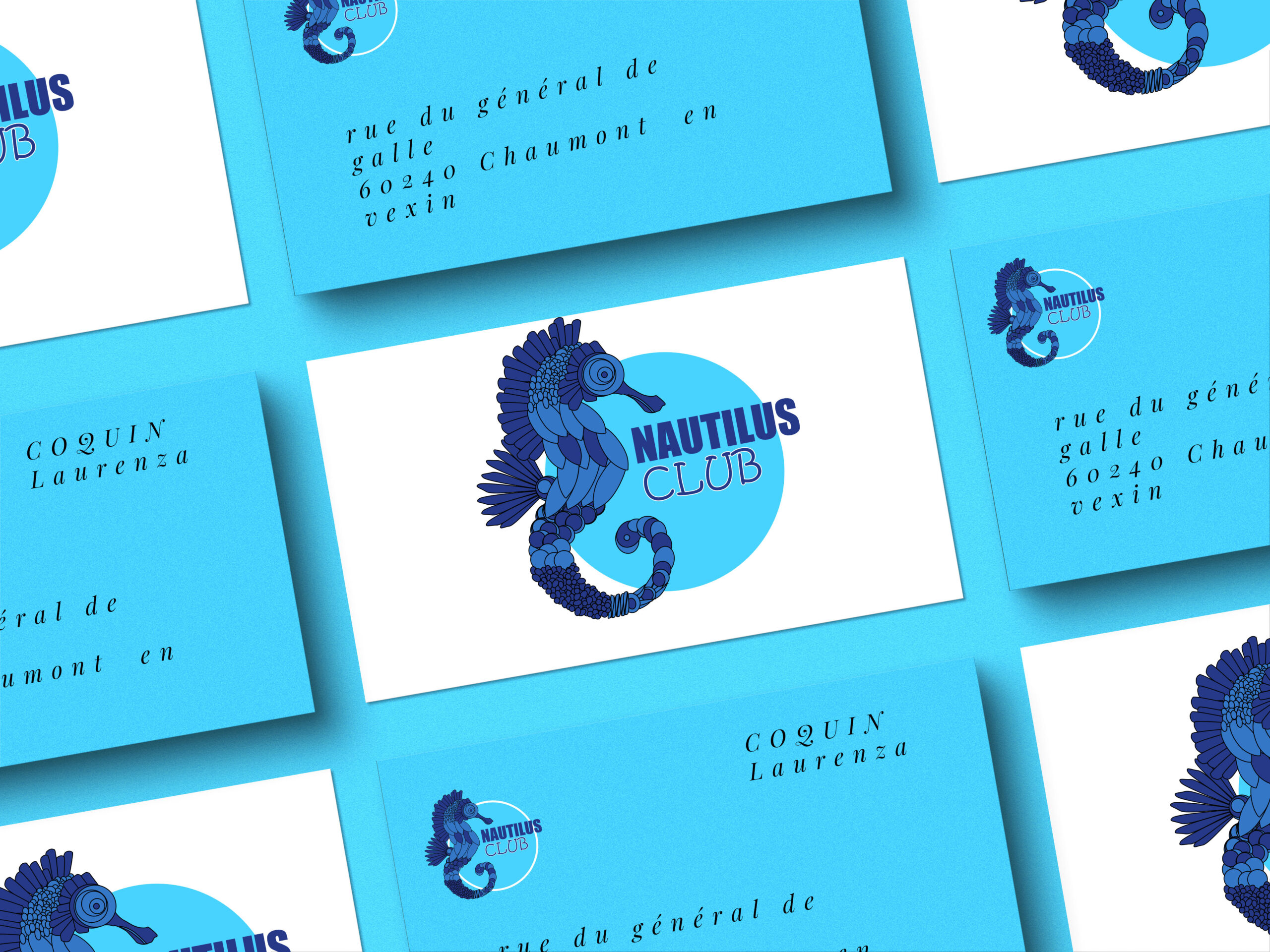 mockup de logo nautilus